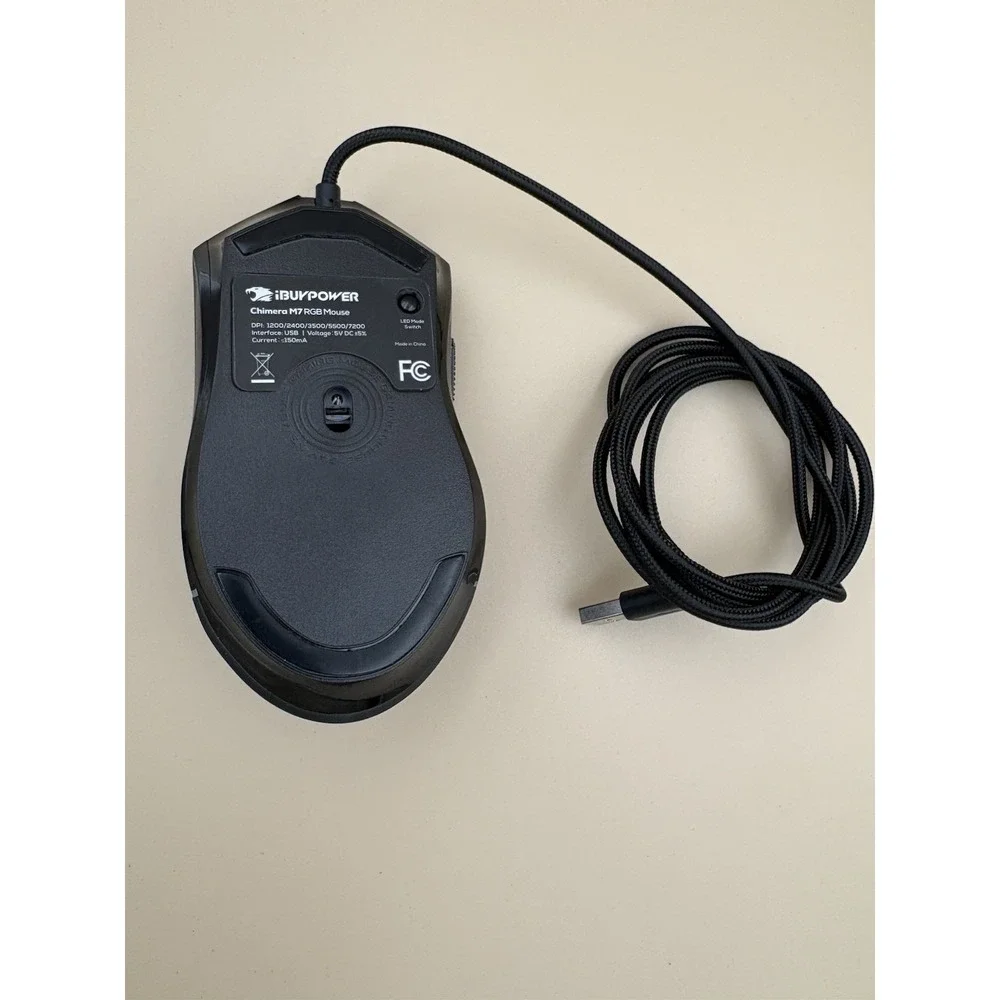 iBUYPOWER Chimera M7 RGB Optical Gaming Mouse USB Wired, Black